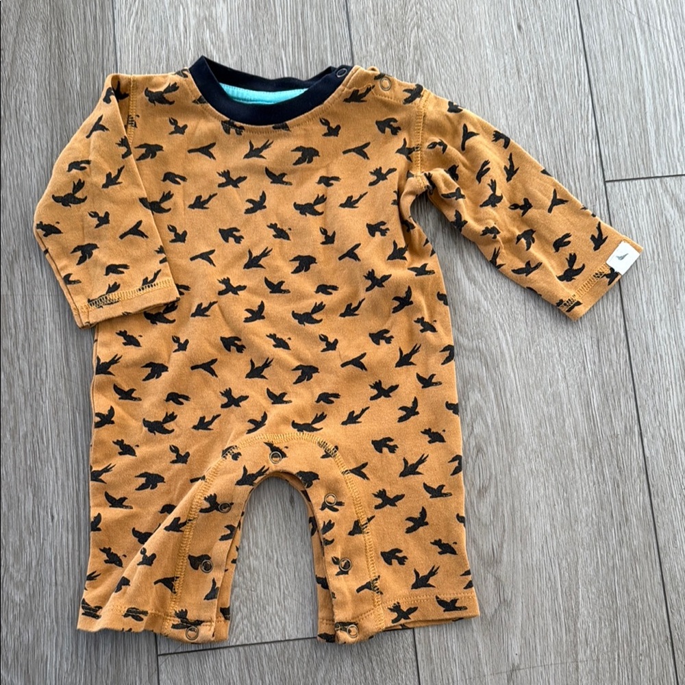Turtledove London boys one piece coverall size 0-3 month organic cotton